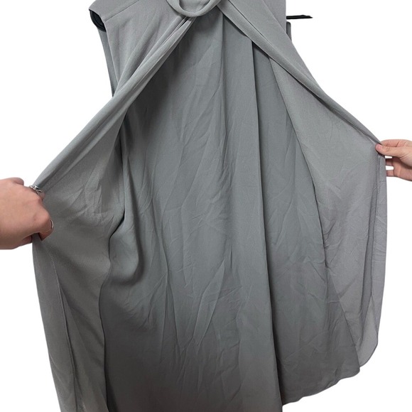 August 1 Eight women's Elegant Gray Sleeveless Dress size medium - Picture 3 of 5